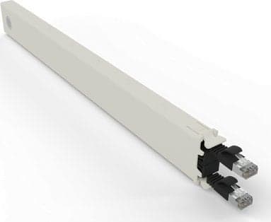 PATCHBOX CONEX8STPBK, Bakke til kabelstyring, Sort, Cremefarvet, Akrylnitrilbutadienstyren, Polyoksymetylen (POM), 8U, 0,8 m, -20 - 60 °C