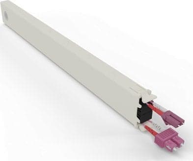 PATCHBOX CONEX8OM412, brett for kabelhåndtering, kremfarget, akrylonitrilbutadienstyren, polyoksymetylen (POM), 8U, 0,8 m, -20 - 60 °C