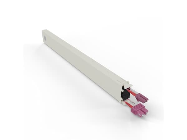 PATCHBOX CONEX8OM412, brett for kabelhåndtering, kremfarget, akrylonitrilbutadienstyren, polyoksymetylen (POM), 8U, 0,8 m, -20 - 60 °C