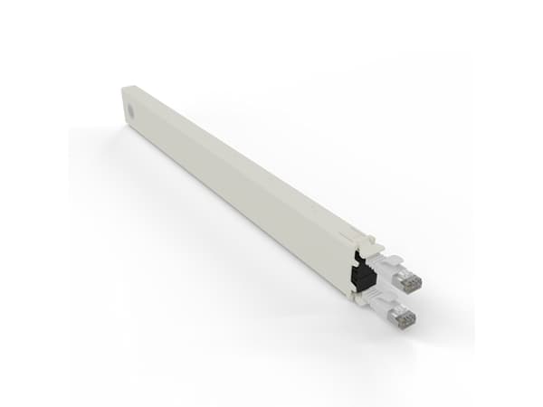 PATCHBOX CONEX8STPWH, Bakke til kabelstyring, Cremefarvet, Hvid, Akrylnitrilbutadienstyren, Polyoksymetylen (POM), 8U, 0,8 m, -20 - 60 °C