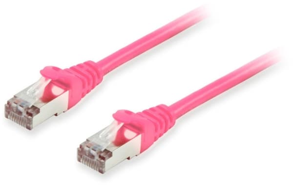 Equip 606902, 0,5 m, Cat6a, S/FTP (S-STP), RJ-45, RJ-45, vaaleanpunainen