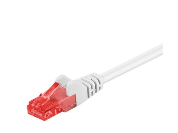 Goobay 68640, 20 m, Cat6, U/UTP (UTP), RJ-45, RJ-45, Hvit