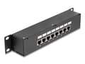 Miniatyrbilde 2 av 2: DeLOCK 43304, RJ45, Cat6, RJ-45, Sort, 1U, 44 mm