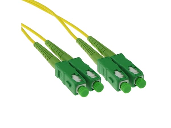 ACT 1 meter LSZH Singlemode 9/125 OS2 fiber patch cable duplex with SC/APC connectors