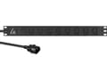 Miniatyrbilde 3 av 3: Lanview - Strømfordelingslist (kan monteres i rack) - 13A - AC 230 V - inngang: IEC 60320 C14 - utgangskontakter: 8 (power IEC 60320 C13) - 1U - 19"