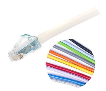 COMMSCOPE Patch Cord Cat 6A U/UTP, Mino6A ohut 4.95mm halkaisija, pituus: 1ft (0.3m), väri: punainen LSZH vaipalla
