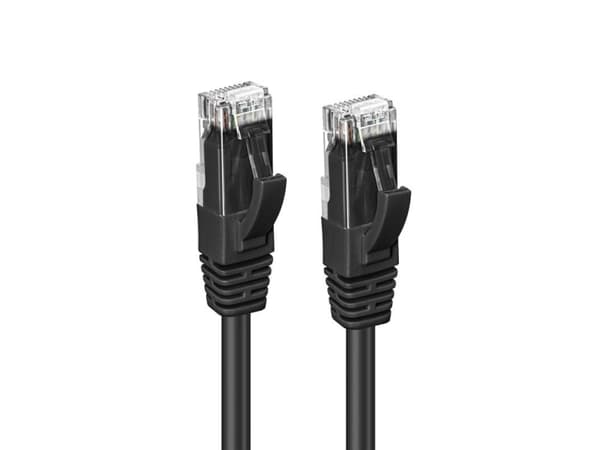 Microconnect MC-UTP6A0015S verkkokaapeli Musta 0,15 m Cat6a U/UTP (UTP)