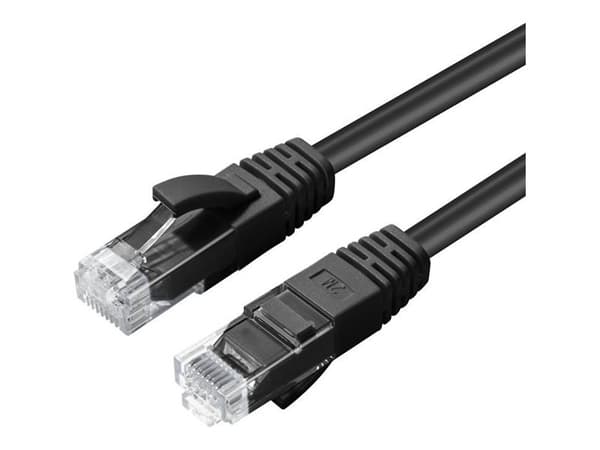 Microconnect MC-UTP6A0015S verkkokaapeli Musta 0,15 m Cat6a U/UTP (UTP)