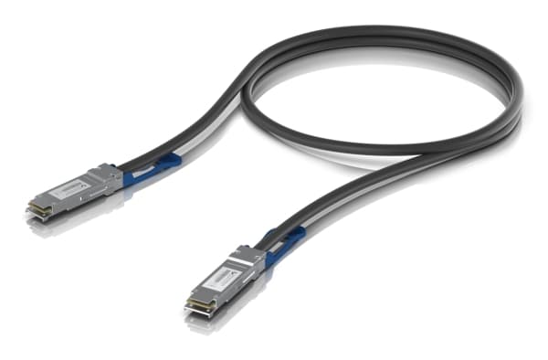 Ubiquiti - 100GBase direktkopplingskabel - QSFP28 (hane) till QSFP28 (hane) - 0.5 m - 7 mm