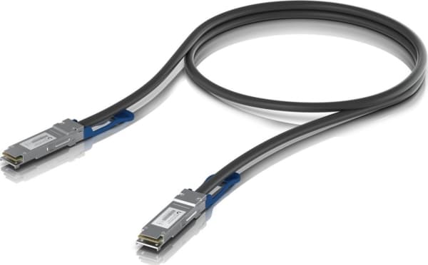 Ubiquiti - 100GBase direktkopplingskabel - QSFP28 (hane) till QSFP28 (hane) - 0.5 m - 7 mm