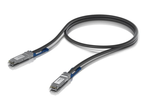 Ubiquiti - 100GBase direktkopplingskabel - QSFP28 (hane) till QSFP28 (hane) - 0.5 m - 7 mm
