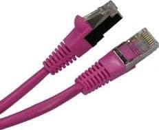 LOGON SSTP Cat5e, 0,5 m, RJ-45, RJ-45, Rosa