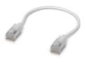 Miniatyrbilde 1 av 4: Ubiquiti UniFi - Koblingskabel - RJ-45 (hann) til RJ-45 (hann) - 15 cm - 3 mm - skjermet - CAT 6a - med støvel, innendørs - hvit