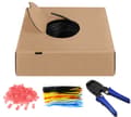 Miniatyrbilde 1 av 5: Goobay CAT 6 overliggende nettverkskabler, U/UTP, svart - kabellengde 100m