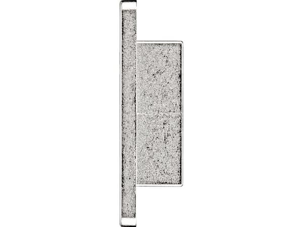 Goobay 79883, Ramme som klikker på plass, Zink, Sølv, 19,8 mm, 35,5 mm, 9,1 mm