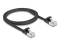 Miniatyrbilde 3 av 3: Delock RJ45 flat bånd patch kabel plugg til plugg Cat.6A 1 m svart