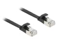 Miniatyrbilde 2 av 3: Delock RJ45 flat bånd patch kabel plugg til plugg Cat.6A 1 m svart