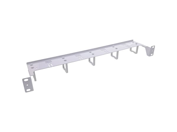 InLine 19" kabelhåndteringspanel 5 plastbraketter horisontale RAL 7035 grå (19110K)