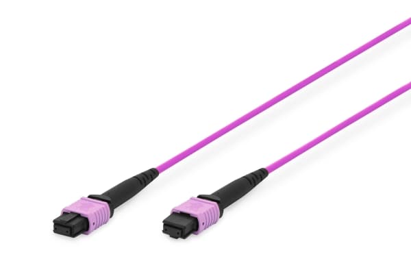 DIGITUS Professional - Patchkabel - MPO multi-modus (hun) til MPO multi-modus (hun) - 3 m - fiberoptisk - simplex - 50 / 125 my - OM4 - halogenfri -