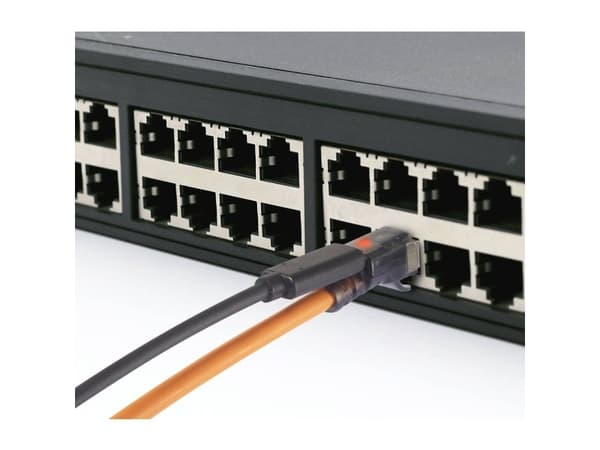 Renkforce RF-6609646, 0,5 m, Cat6a, S/FTP (S-STP), RJ-45/USB-C, RJ-45/USB-C, Oransje