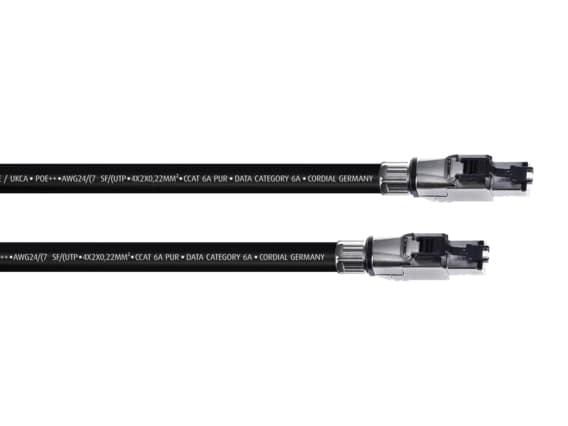 Cordial CSE HH 6A PUR, 5 m, Cat6a, SF/UTP (S-FTP), RJ-45, RJ-45, Lajittelu