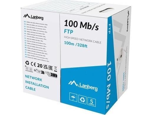 LAN-KABEL FTP 100MB/S 100M CCA LINK GRÅ LANBERG