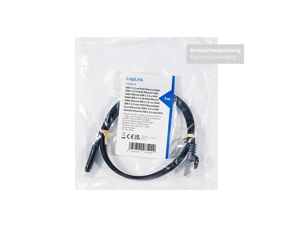 LogiLink CU0416, 10 m, Cat6, S/FTP (S-STP), RJ-45, Sort
