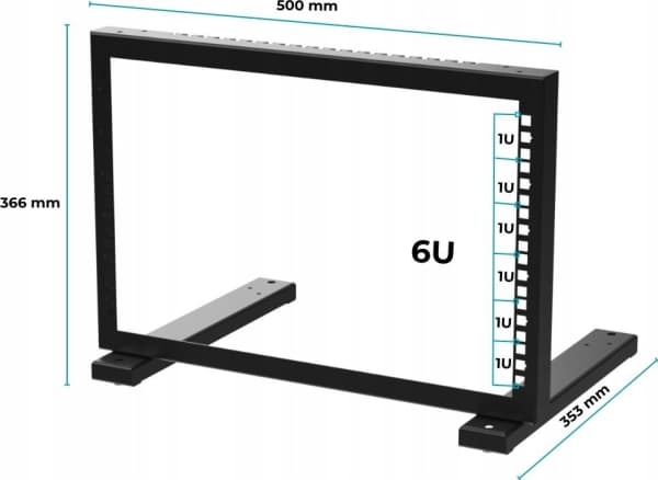 STALFLEX RACK STR19-6U-B STALFLEX