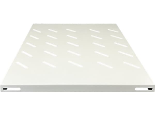 Alantec kiinteä hylly 19" 1U syvyys 350mm, harmaa, 4 kiinnityspistettä telineen sivuille ALANTEC