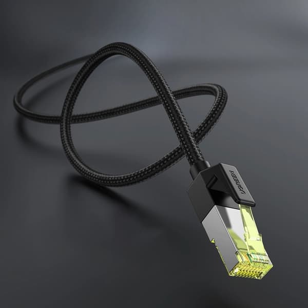 Ugreen Cat7 RJ45 Ethernet Kabel 2m 10Gbps - Svart