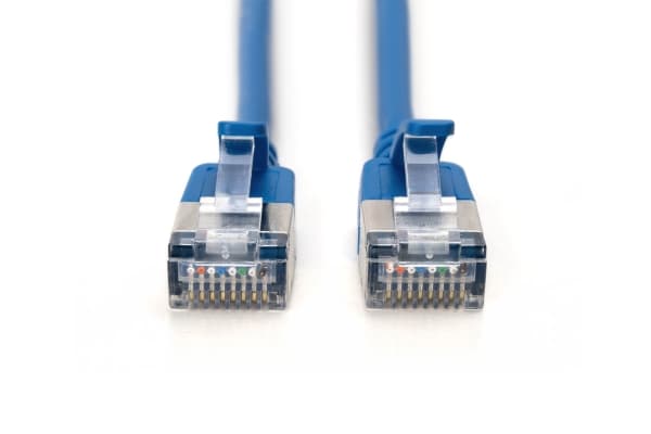 Digitus DK-1632-A-003S-B, 0,3 m, Cat6a, F/FTP (FFTP), RJ-45, RJ-45, Blå