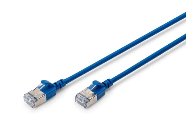 Digitus DK-1632-A-003S-B, 0,3 m, Cat6a, F/FTP (FFTP), RJ-45, RJ-45, Blå