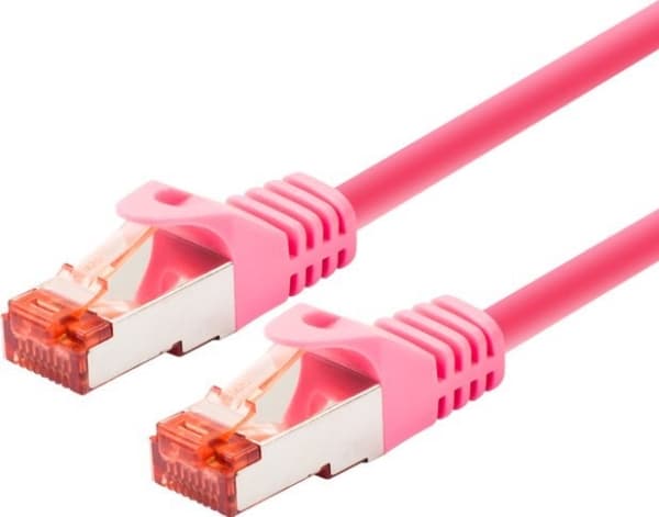 LOGON TCR66SS030M, 3 m, Cat6, S/FTP (S-STP), RJ-45, RJ-45, Fiolblå