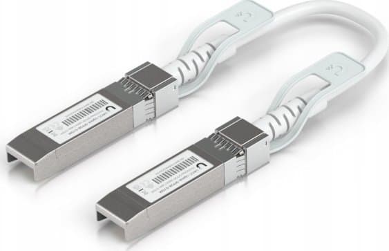 Ubiquiti UniFi - Direkte 25GBase-koblingskabel - SFP28 (hann) til SFP28 (hann) - 15 cm - 4.5 mm - hvit (en pakke 10)