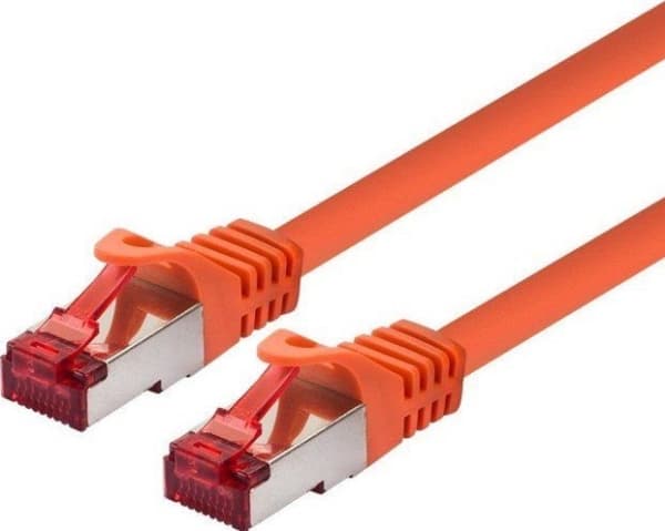 LOGON PROFESSIONAL TCR66SS003O, 0,3 m, Cat6, S/FTP (S-STP), RJ-45, RJ-45, Orange