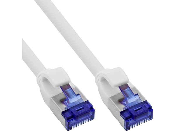 InLine 74925W, 25 m, Cat6a, S/FTP (S-STP), RJ-45, RJ-45, Hvit