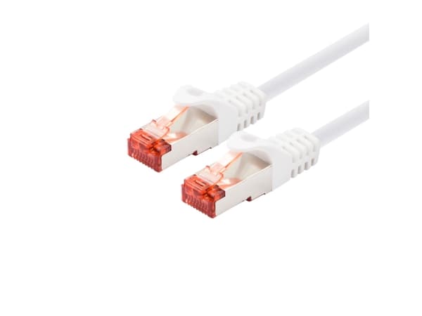 LOGON TCR66SS010W Nettverkskabel Hvit 1m Cat6 SF/UTP (S-FTP)