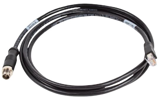 Zebra CBL-ENT00300-M1200, 3 m, Cat6, M12, RJ-45, Black