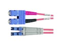 Miniatyrbilde 2 av 2: Telegärtner 100012241 Glasfiber Lyslederkabel Tilslutningskabel [1x SC-stik - 1x LC-stik] 50/125 µ Multimode OM3 2.00 m