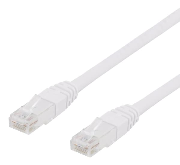 Deltaco Netværkskabel U/UTP Cat6 patchkabel, LSZH, 10m, hvid