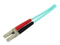 Miniatyrbild 2 av 5: StarTech.com 1m Fiber Optic Cable - 10 Gb Aqua - Multimode Duplex 50/125 - LSZH - LC/SC - OM3 - LC to SC Fiber Patch Cable - Patch-kabel - LC multilä