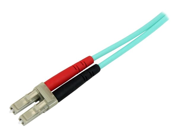 StarTech.com 1m Fiber Optic Cable - 10 Gb Aqua - Multimode Duplex 50/125 - LSZH - LC/SC - OM3 - LC to SC Fiber Patch Cable - Patch-kabel - LC multilä