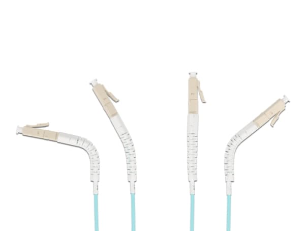 Delock - Nätverkskabel - LC multiläge (hane) till LC multiläge (hane) - 2 m - fiberoptisk - duplex - 50/125 mikron - OM3 - halogenfri, justerbara vin