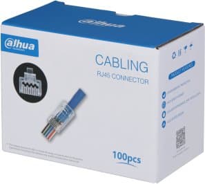 Dahua Technology PFM976-631-PT, RJ-45, Gjennomsiktig, Hankjønn, Rett, Messing, Polykarbonat (PC), Gull