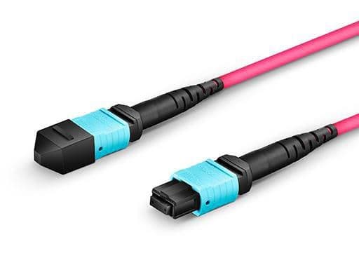 Lanview - Patch-kabel - MTP (hona) till MTP (hona) - 2 m - fiberoptisk - duplex - 50/125 mikron - OM4 - halogenfri, 10 Gigabit ethernet, 100 Gigabit