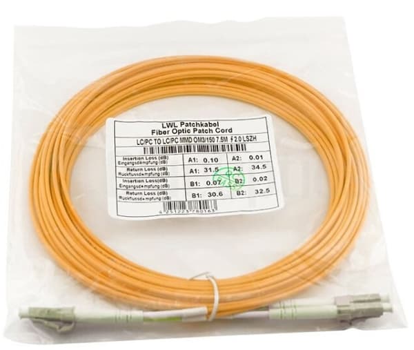 BlueOptics 050502K5120000015M, 15 m, LC/APC, OM3, 2x LC, 2x LC