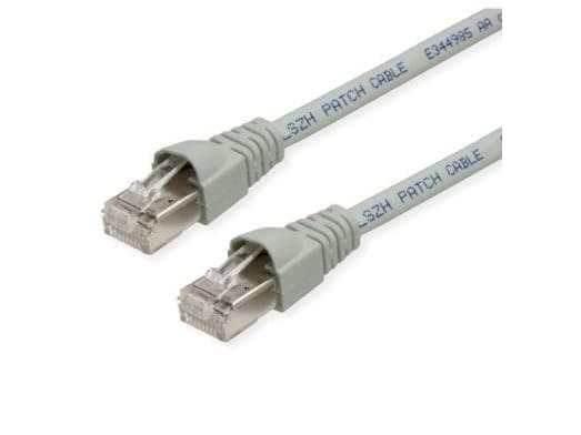 TELEGÄRTNER RJ45 Patch Cord S/FTP, Cat.6A, LSZH, szary, 9,5 m
