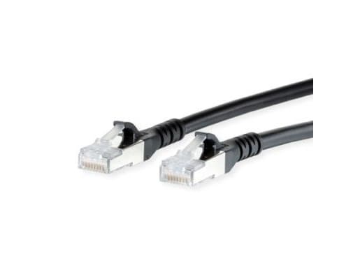 METZ CONNECT Kabel krosowy Cat.6A AWG 26, LSOH, czarny, 25 m