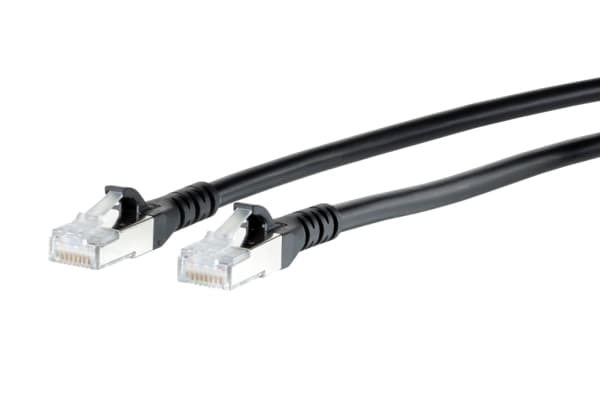 METZ CONNECT Kabel krosowy Cat.6A AWG 26, LSOH, czarny, 30 m