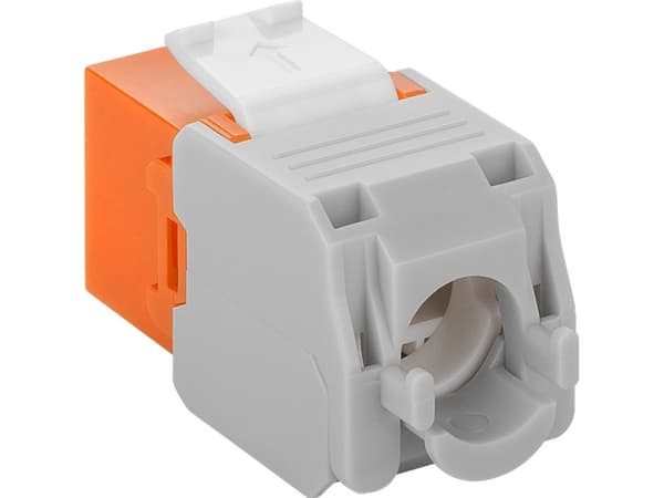 Goobay 90690, Flat, Oransje, RJ-45, LSA, Hunkjønn, 22/26